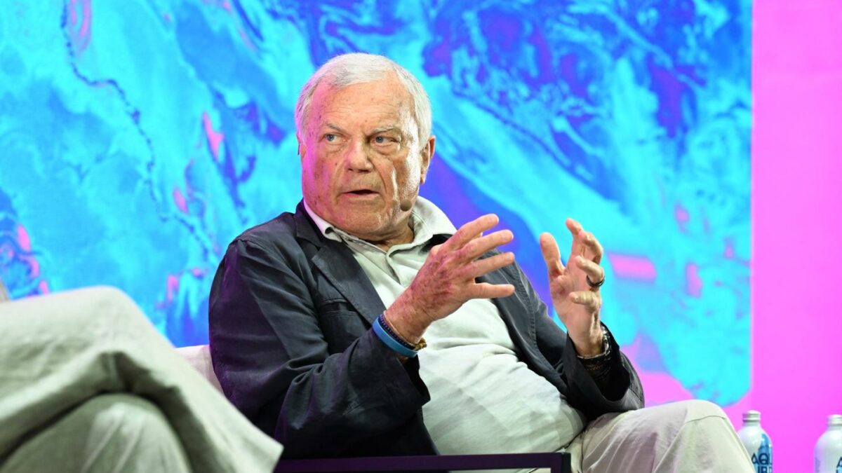 Martin Sorrell speaks at a panel discussion at SXSW London 2026.